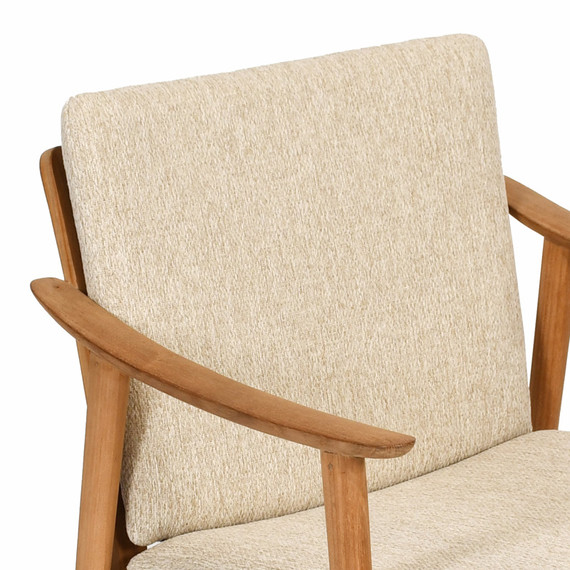 Back cushion Keno armchair, fabric: Sahara