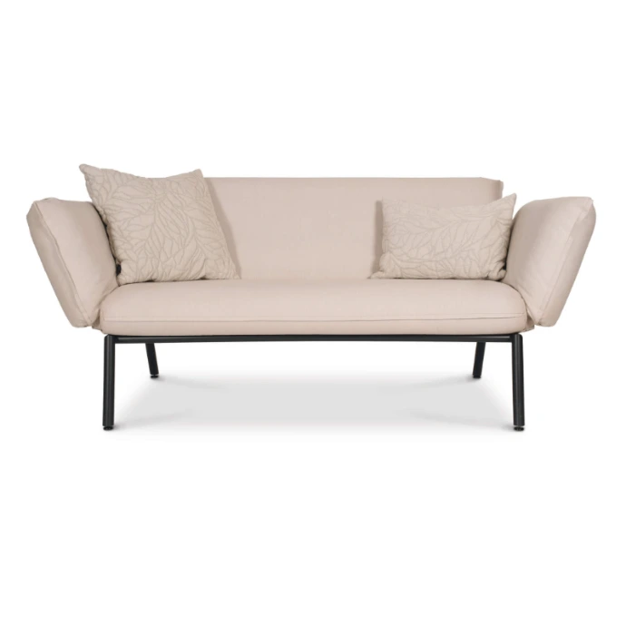 Luna Lounge Sofa von Fischer Möbel – elegantes Outdoor Sofa mit weicher Polsterung und verstellbaren Armlehnen für Garten und Terrasse