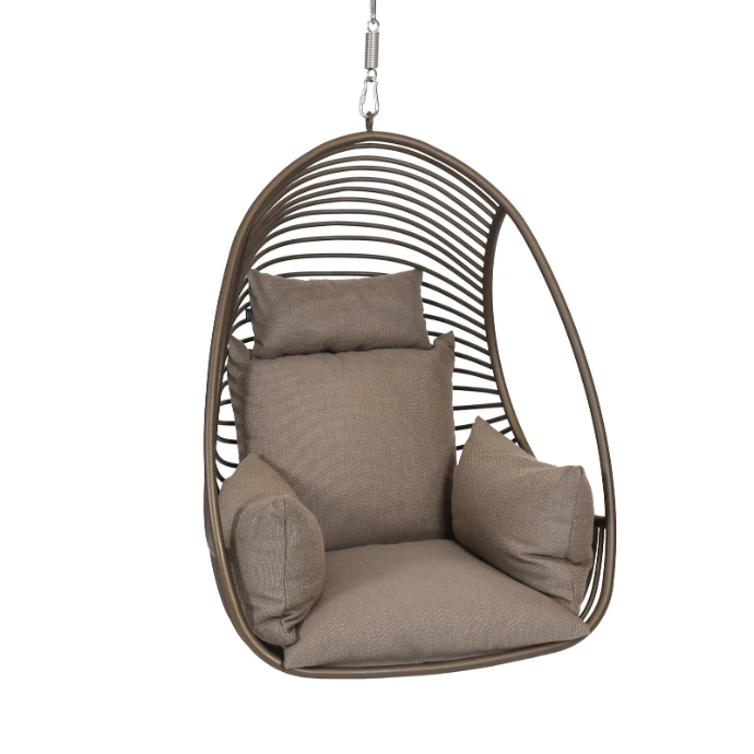 Claris Hängesessel von Fischer Möbel – eleganter Outdoor Hängesessel mit filigraner Metallstruktur und komfortablen Polstern zum Aufhängen