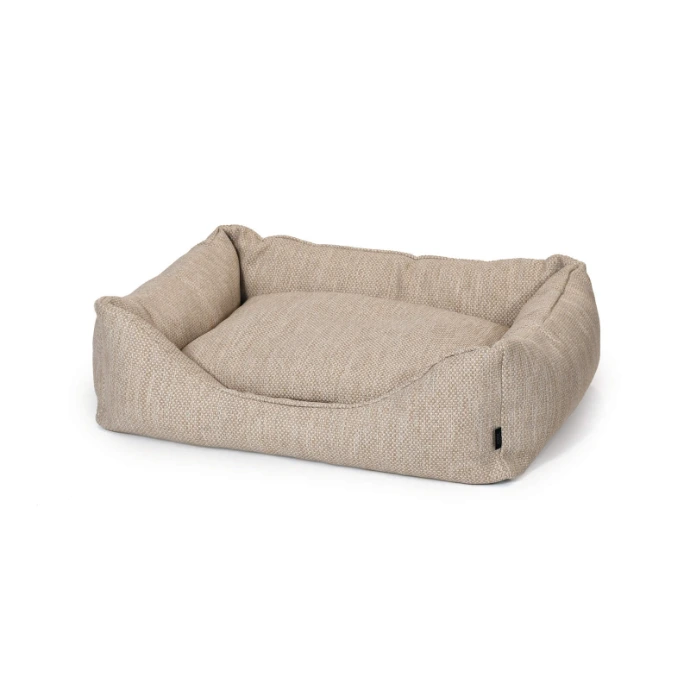 Outdoor Hundebett von Fischer Möbel – gepolstertes Hundebett mit umlaufendem Rand und wetterfestem Bezug, komfortabel und ideal für den Einsatz auf Terrasse oder im Garten